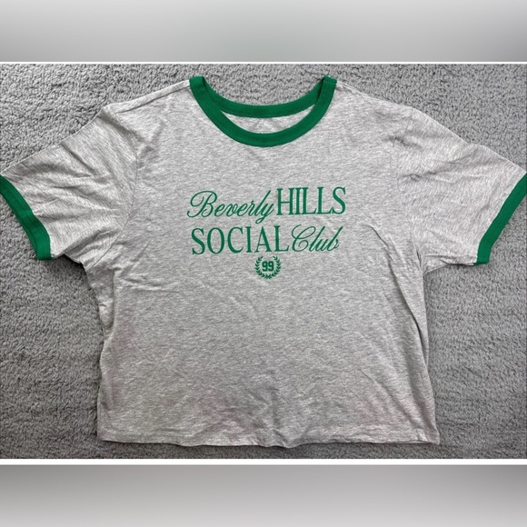 NWT- Small Beverly Hills Social Club 
Ringer T Shirt - Picture 3 of 6